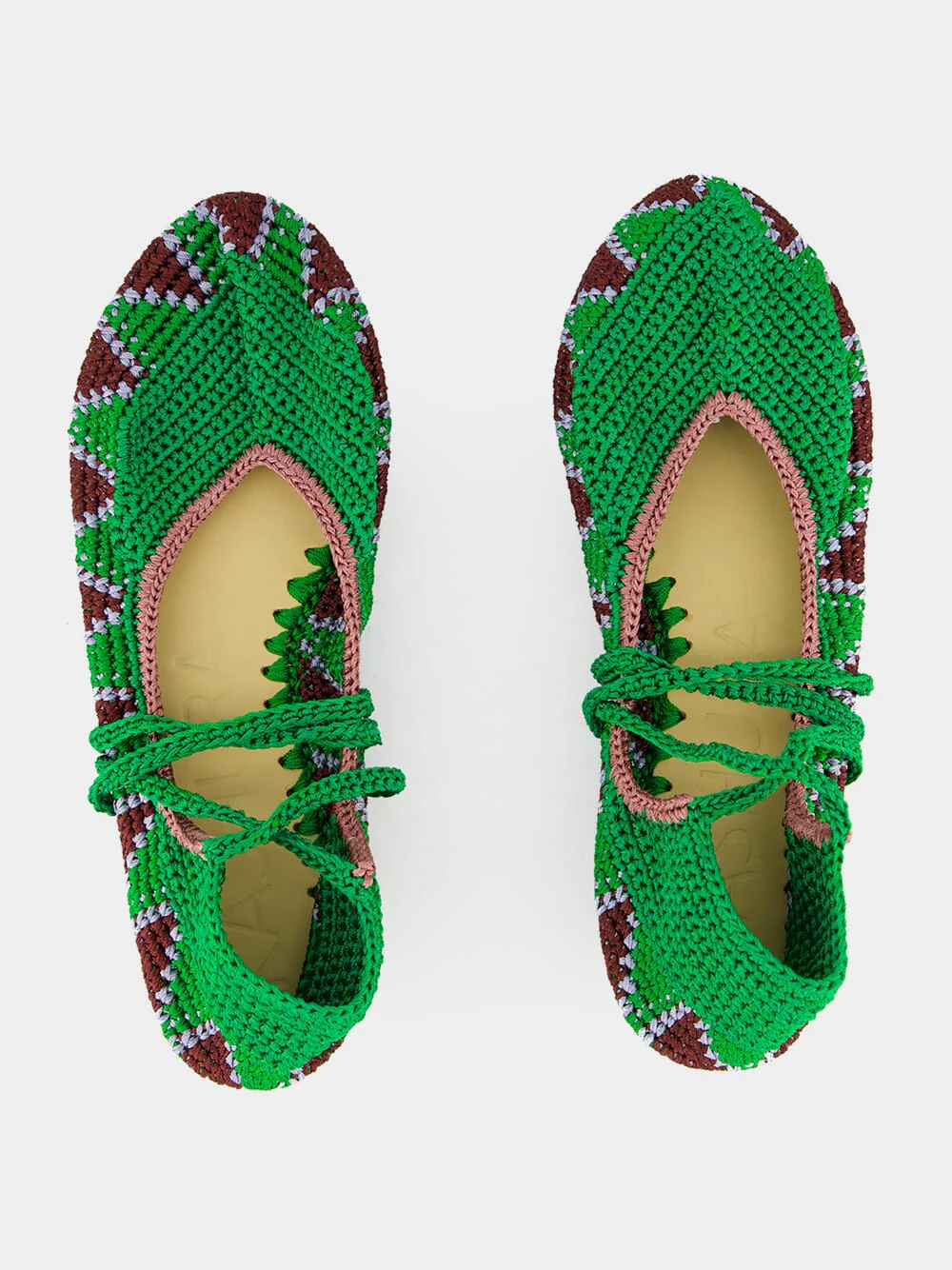 Basil Green High Crochet Ballerina - Image 4