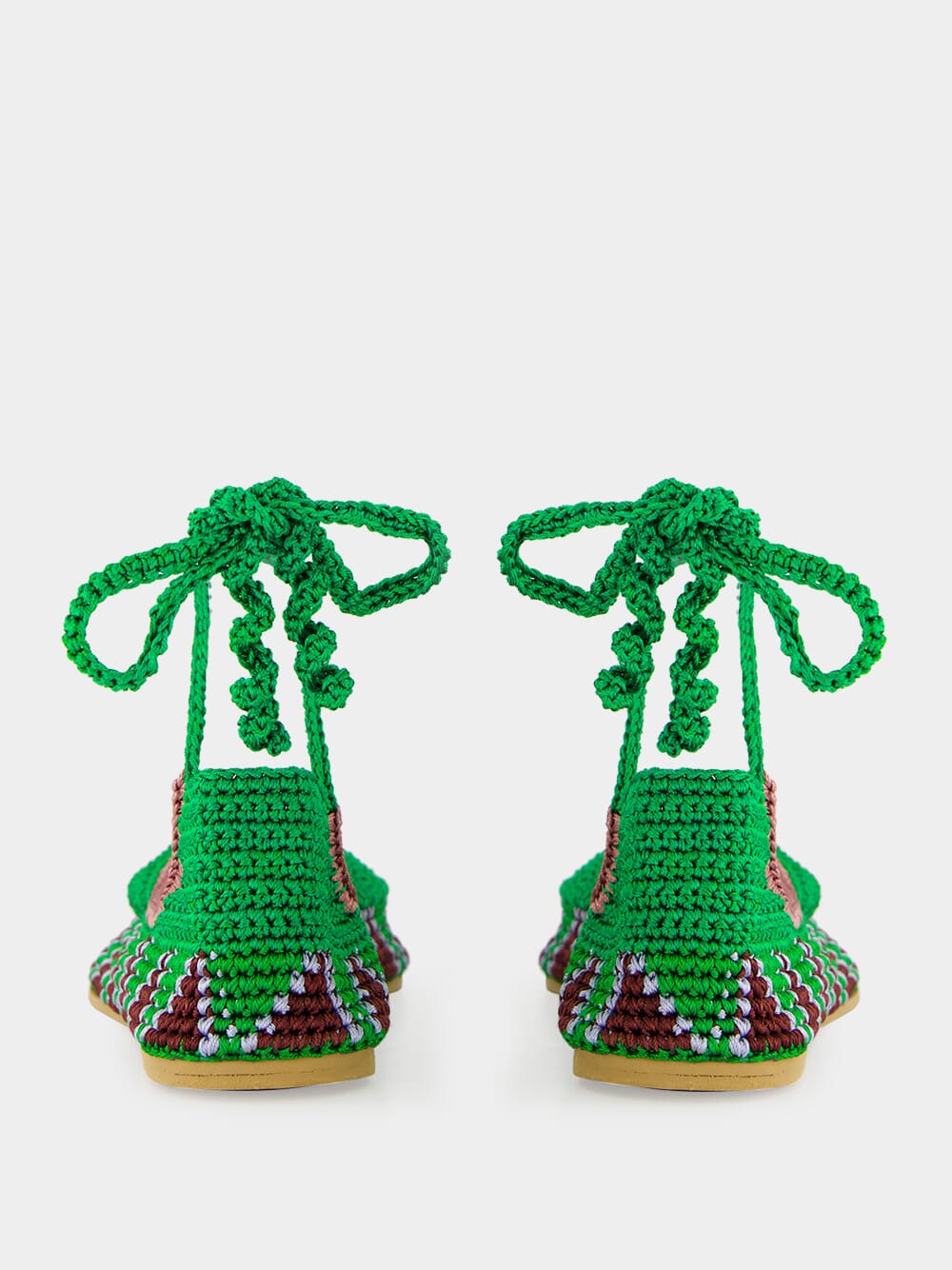 Basil Green High Crochet Ballerina - Image 5