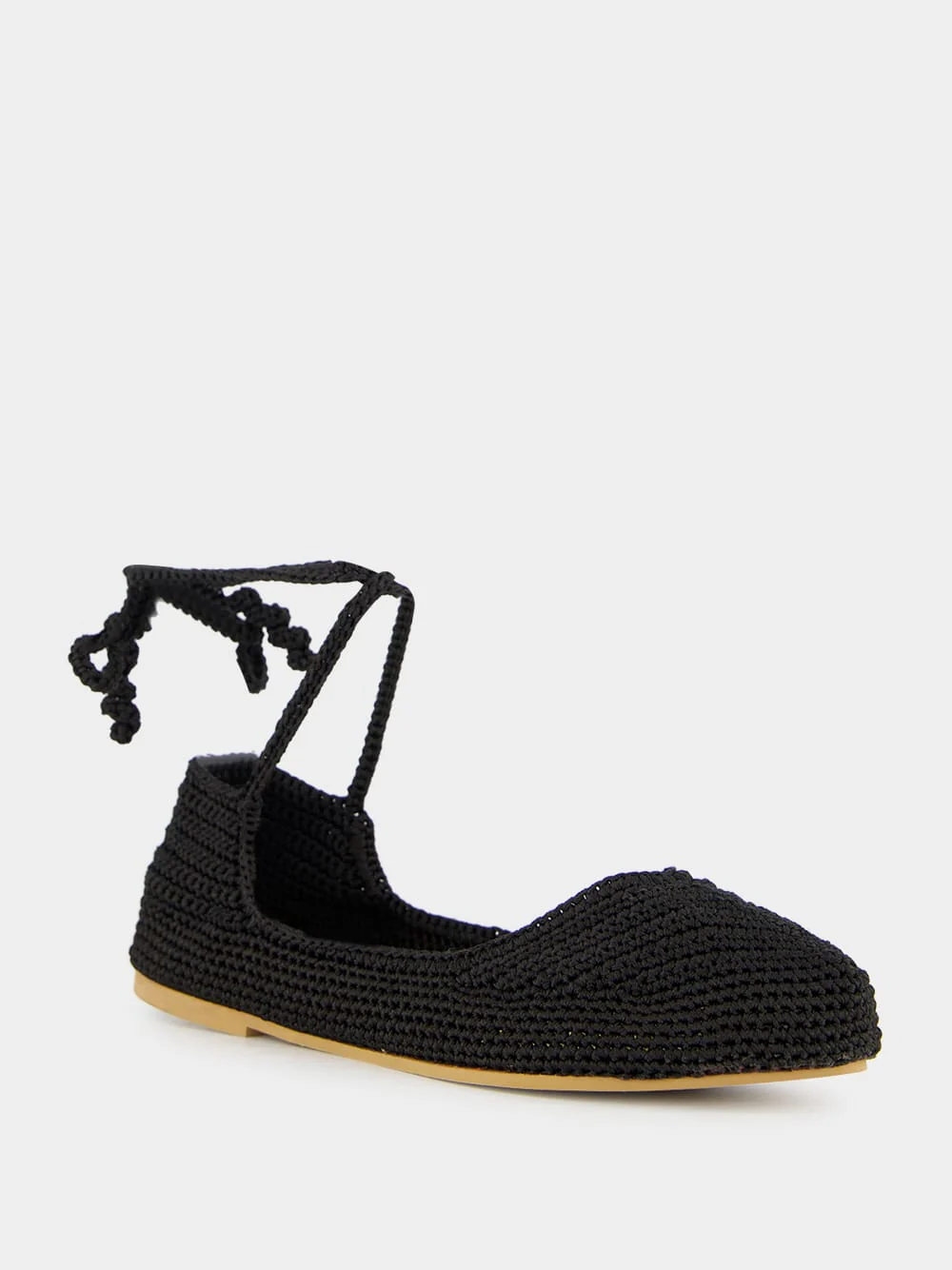 Black High Crochet Ballerina - Image 2