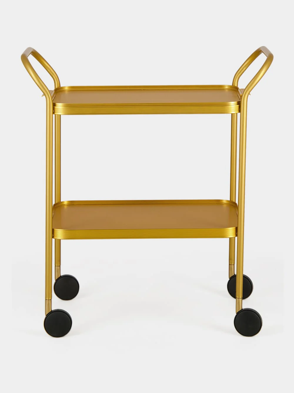 Gold Ribbed Aluminium Trolley