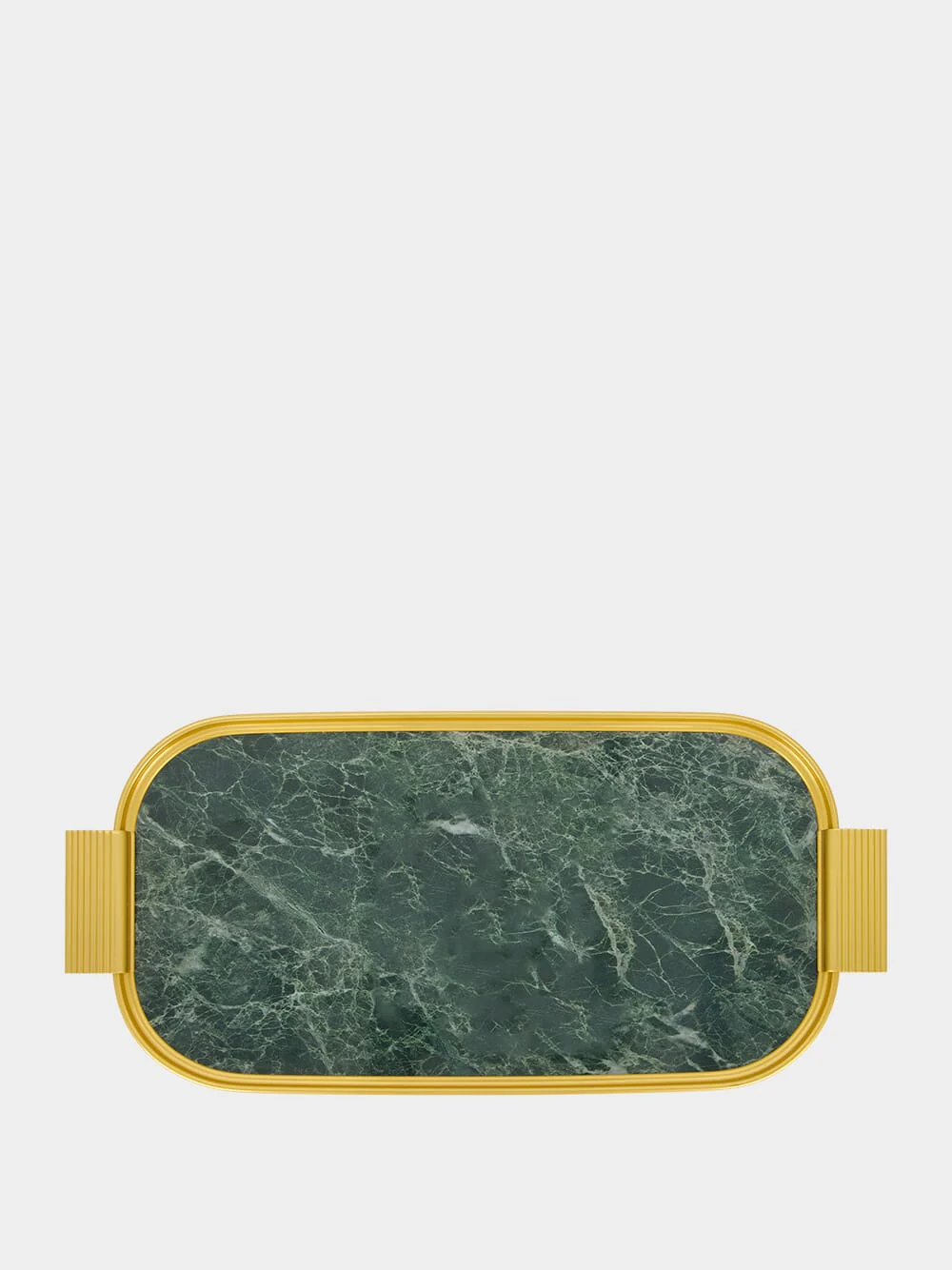 Gold and Green Marble Coffee Tray