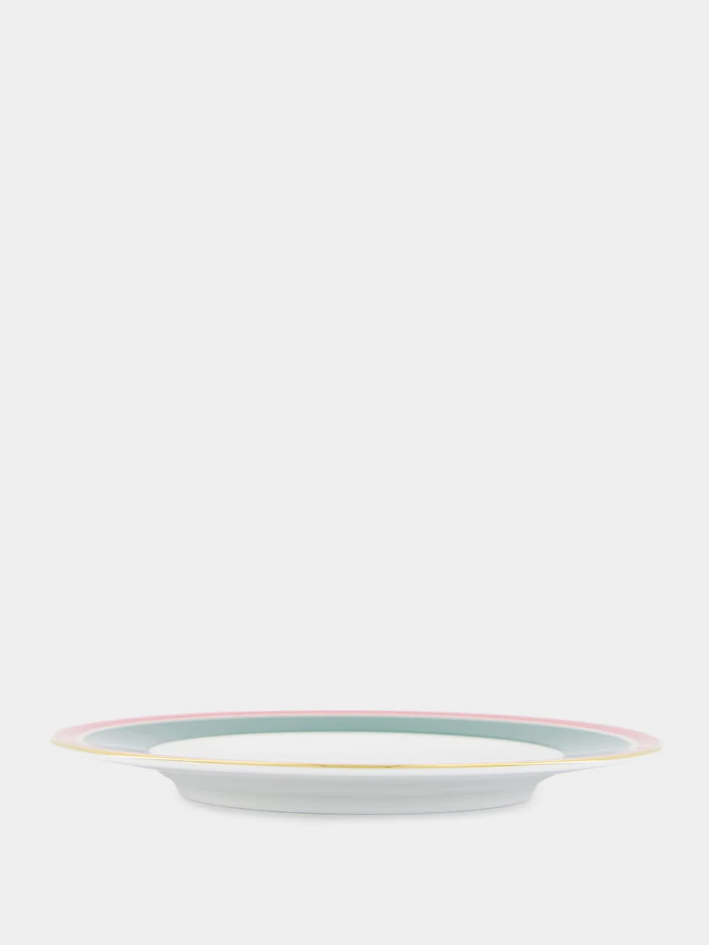 Set of 2 Green Rainbow Porcelain Dinner Plates - Image 3