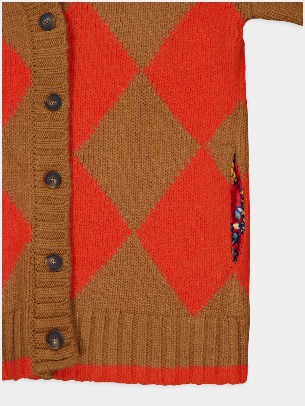 Argyle Alpaca Blend Cardigan - Image 6
