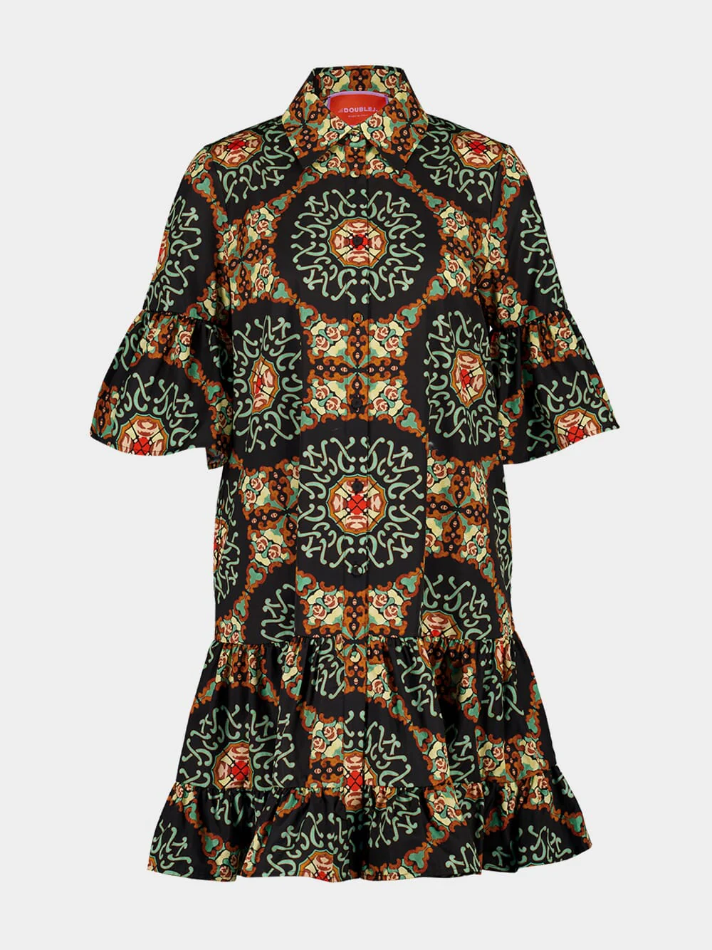 Ballata Black Summer Poplin Choux Dress