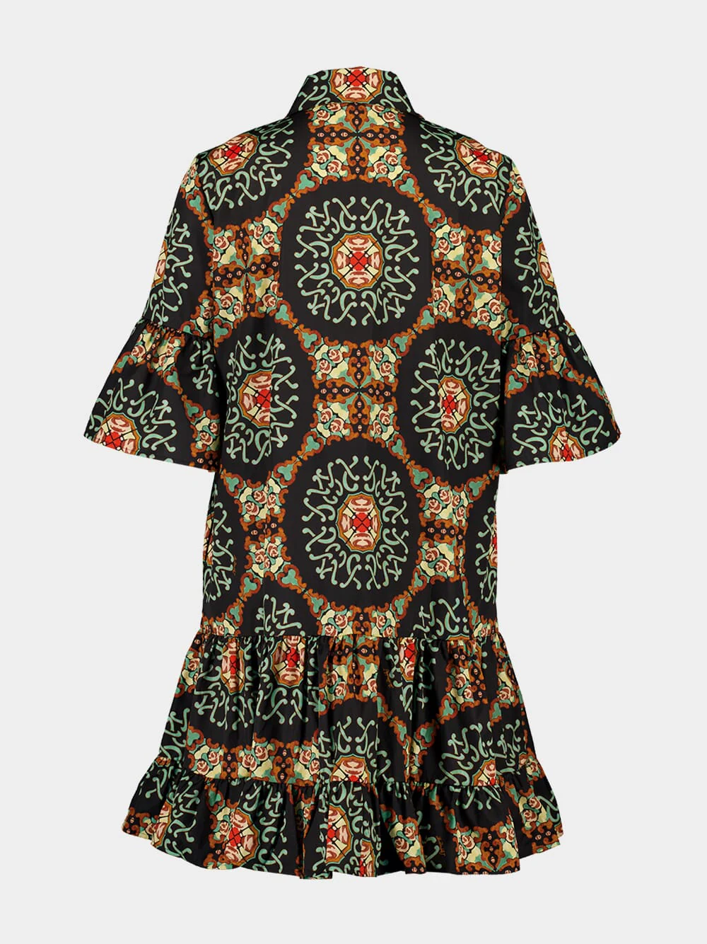 Ballata Black Summer Poplin Choux Dress - Image 3