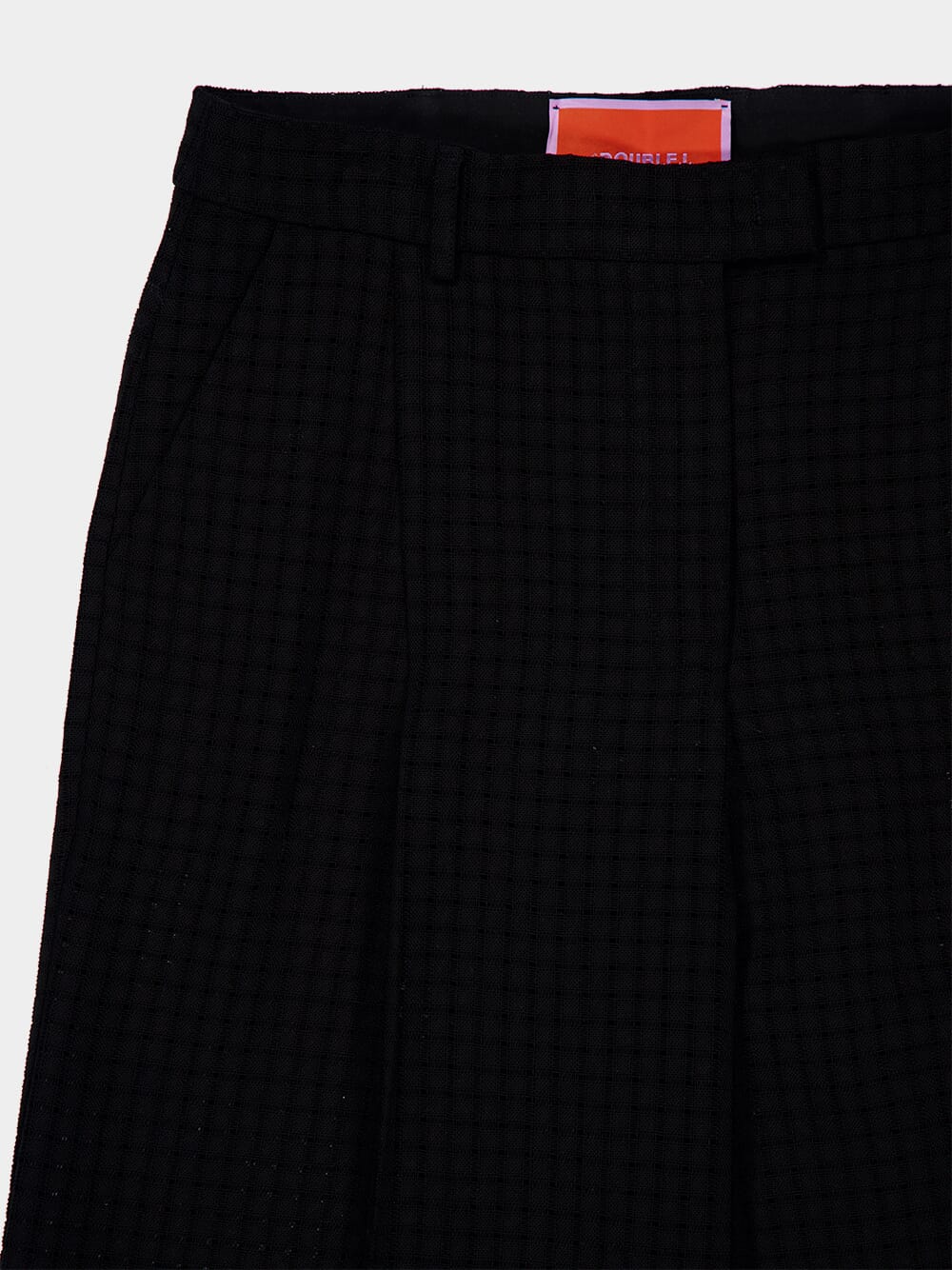 Black Cotton Loose Fit Trousers - Image 3