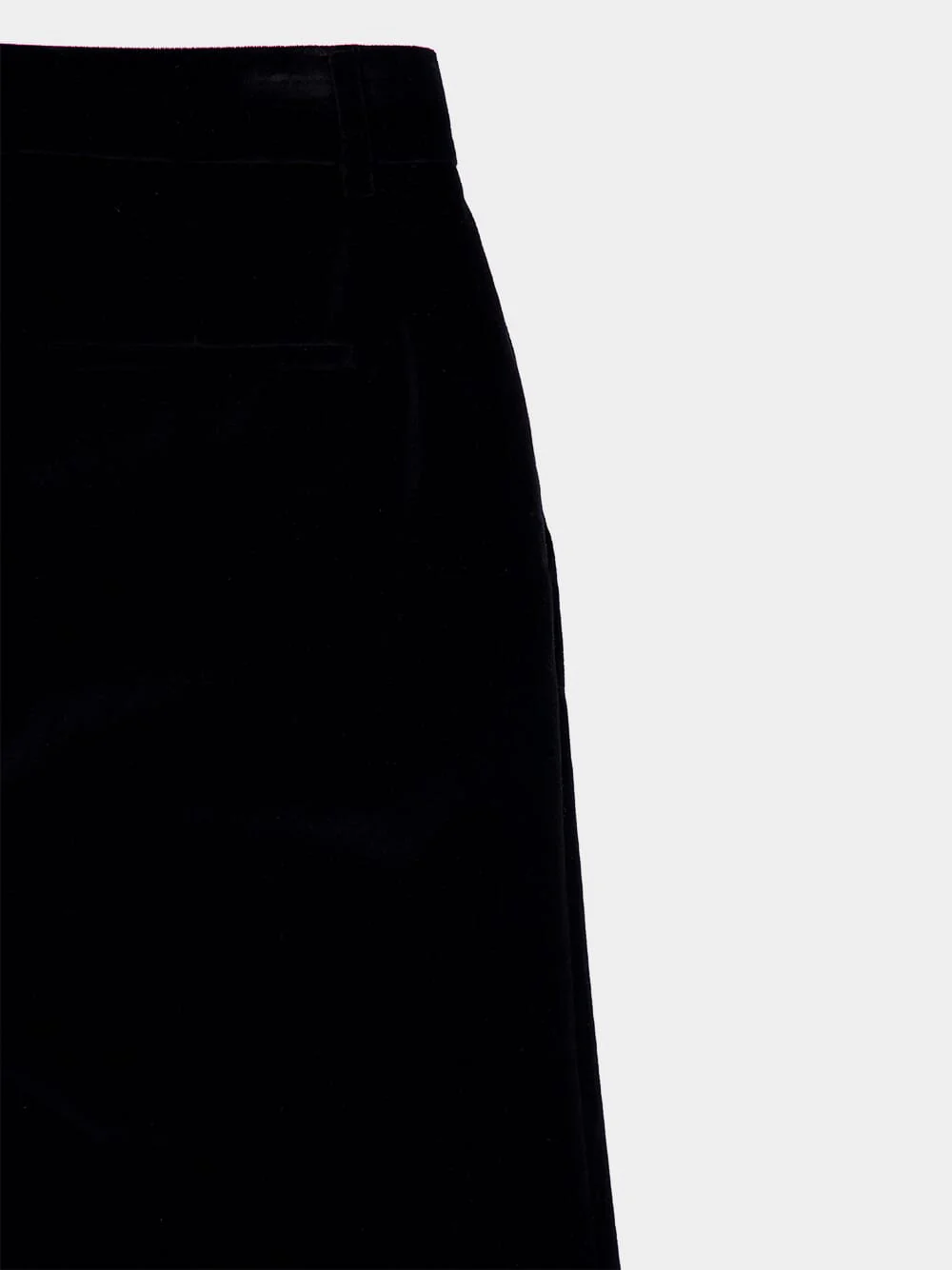 Black Cotton Straight Fit Pants - Image 4