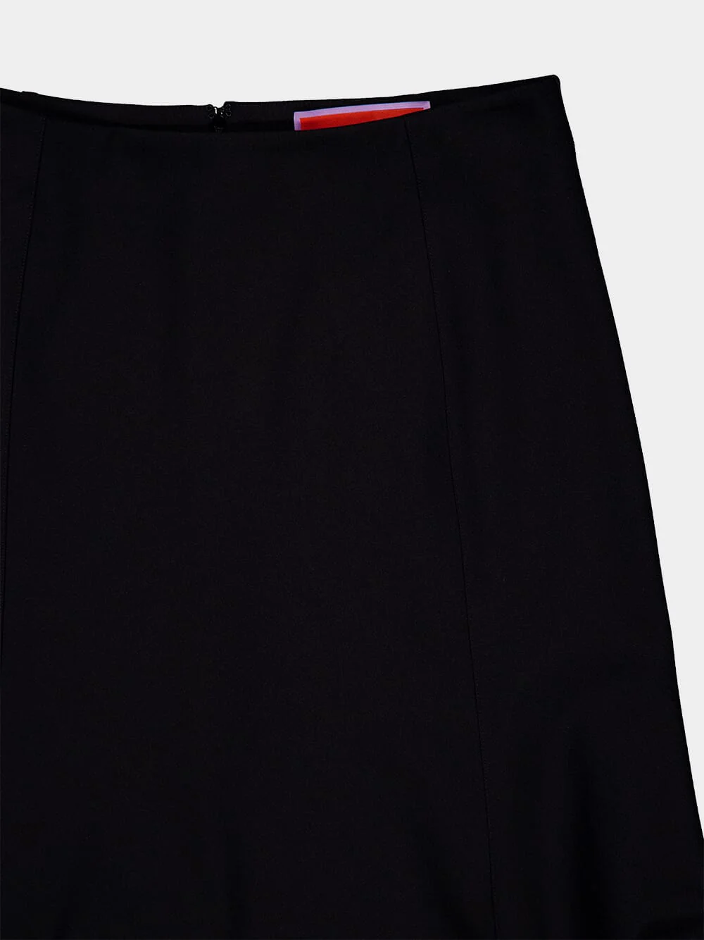 Black Jersey Flared Midi Skirt - Image 3