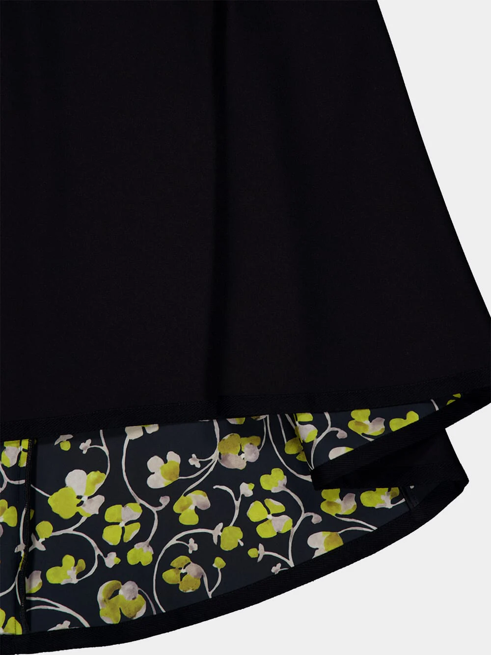 Black Jersey Flared Midi Skirt - Image 4