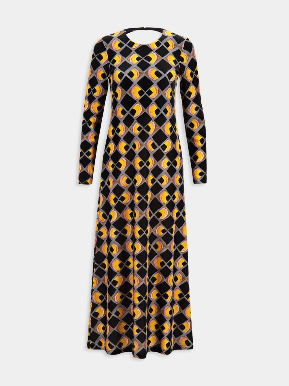 Black Velvet Swank Long-Sleeve Dress - Image 2