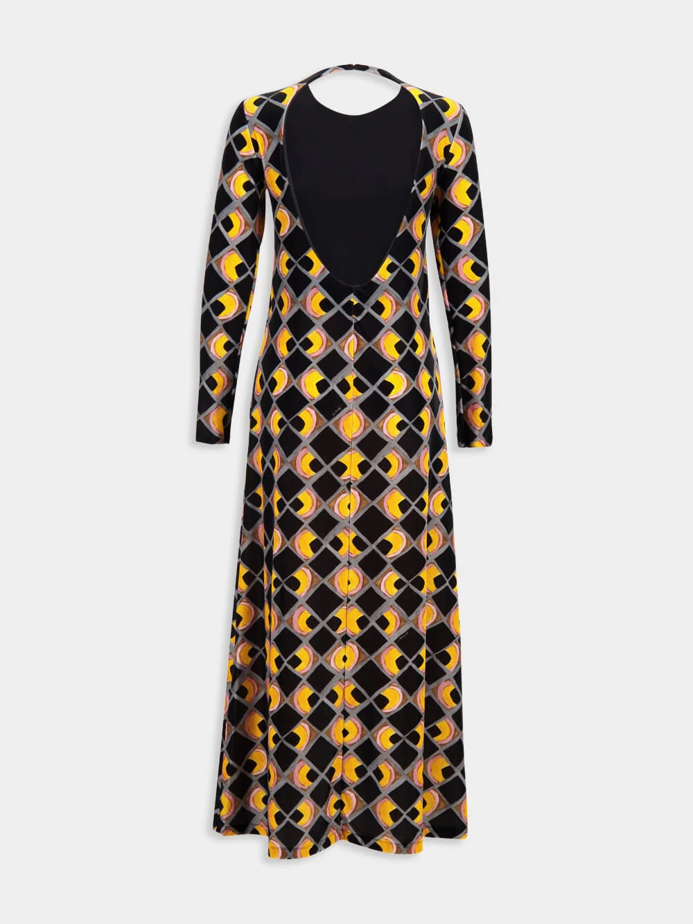 Black Velvet Swank Long-Sleeve Dress - Image 4