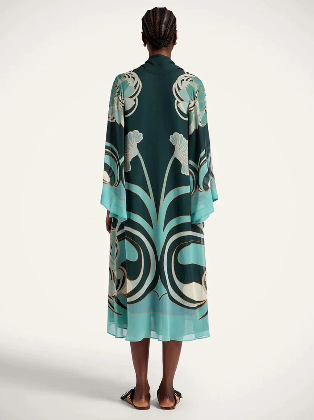 Blooming Tulip Magnifico Silk Midi Dress - Image 4