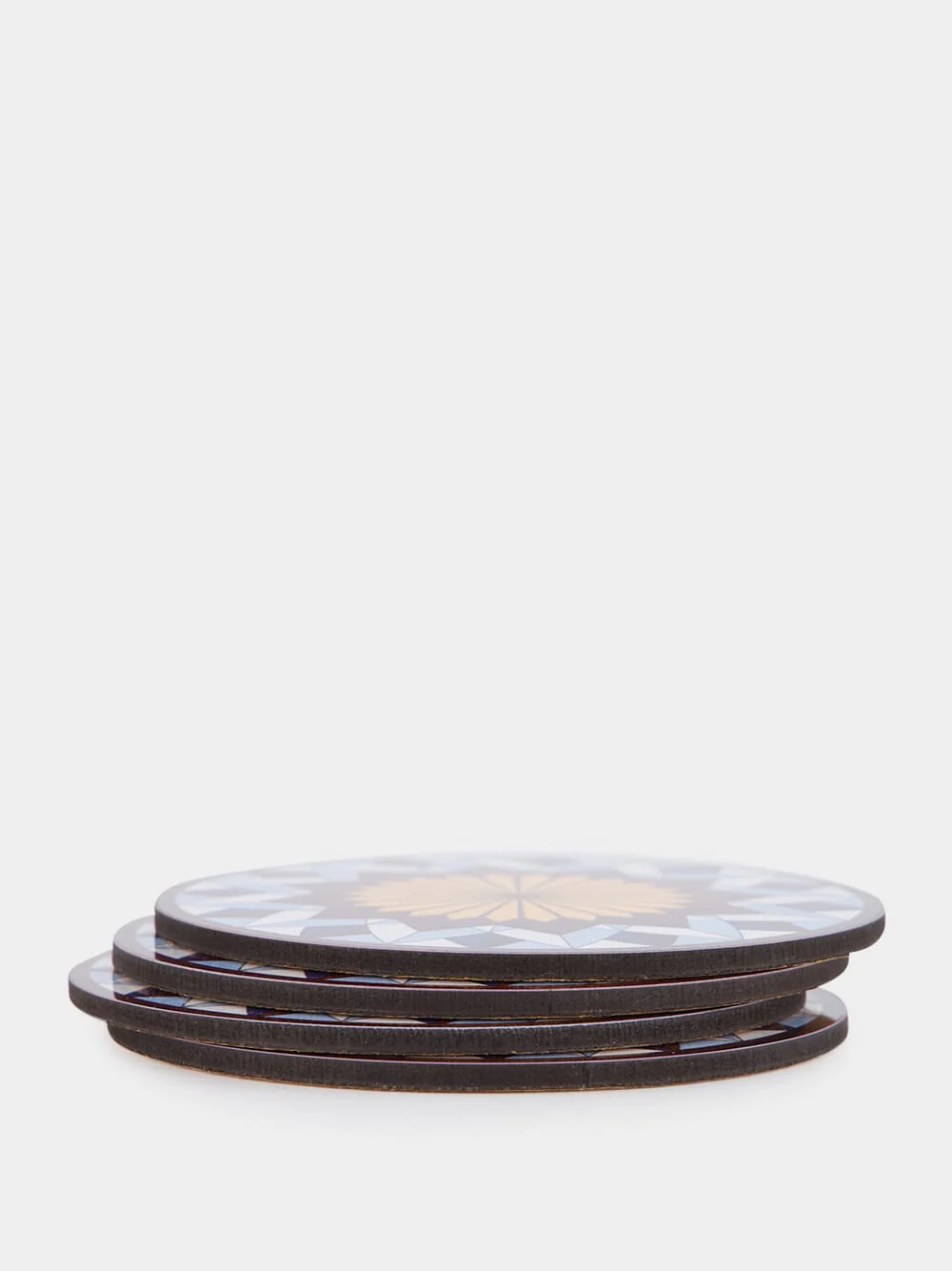 Blue Lotus Of Life Cork Coasters Set of 4 - Image 3