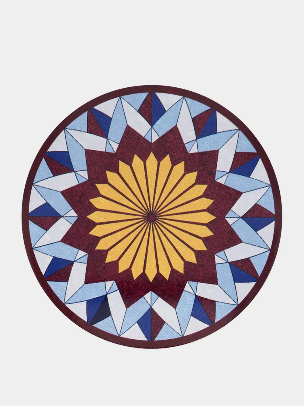 Blue Lotus Of Life Cork Coasters Set of 4 - Image 4