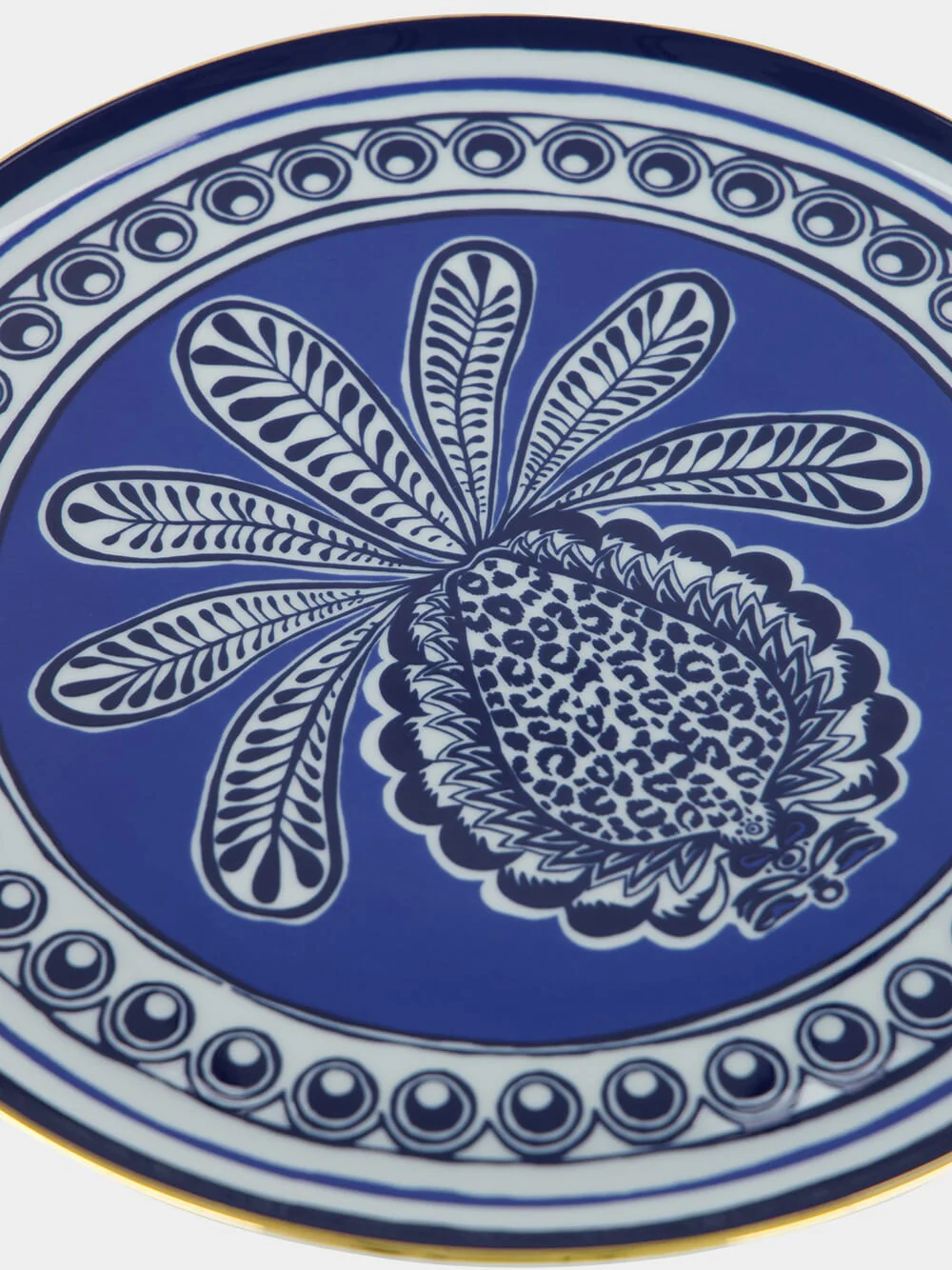 Blue Pineapple Cake Stand in Porcelain - Image 4