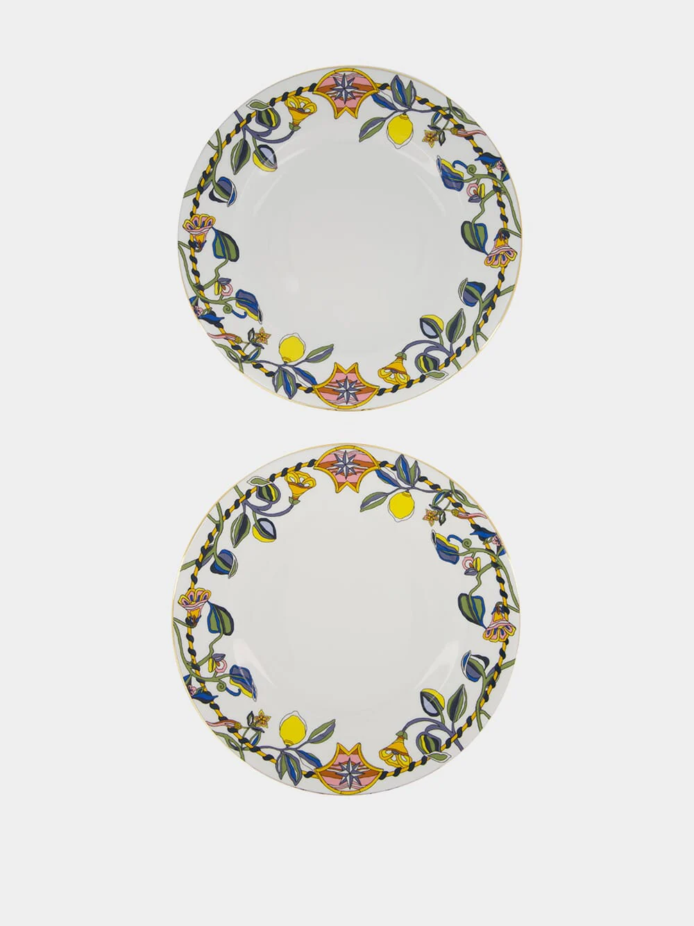 Borboni Impero Porcelain Dinner Plates Set of 2