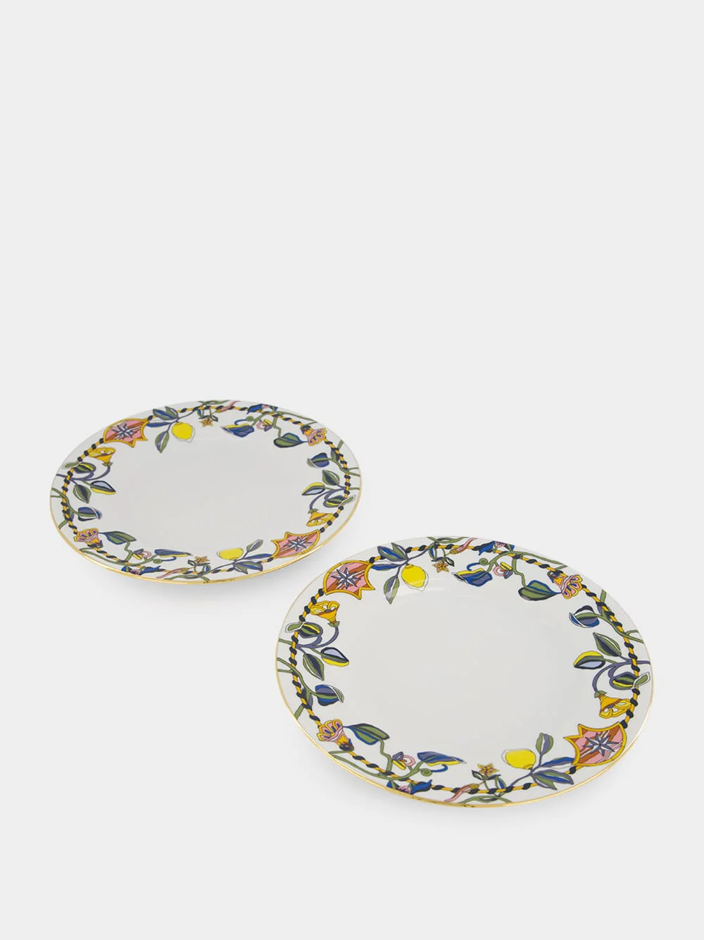 Borboni Impero Porcelain Dinner Plates Set of 2 - Image 2
