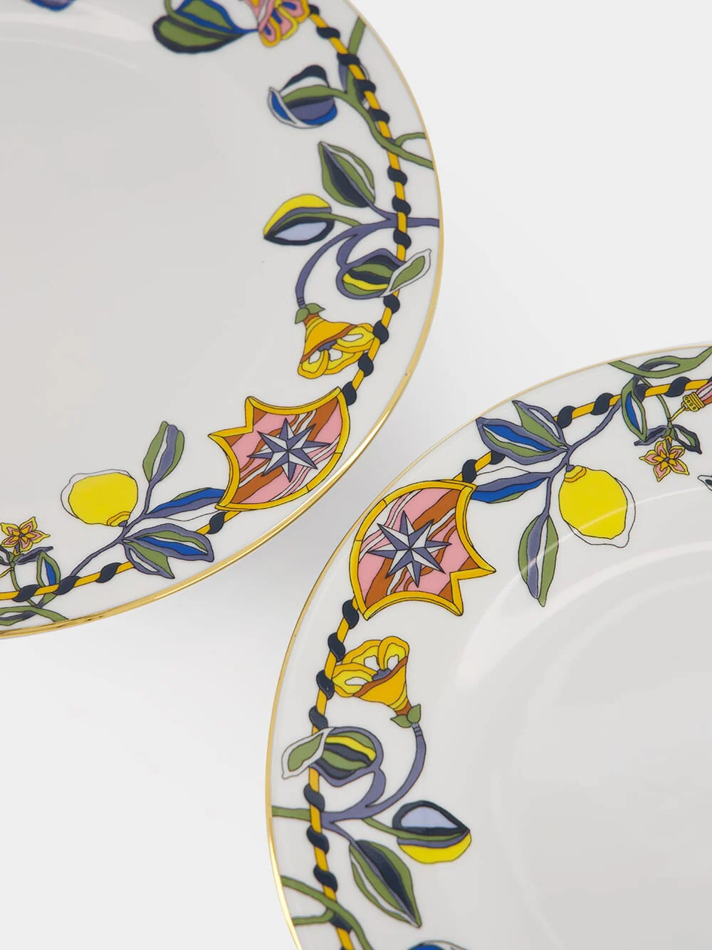 Borboni Impero Porcelain Dinner Plates Set of 2 - Image 4