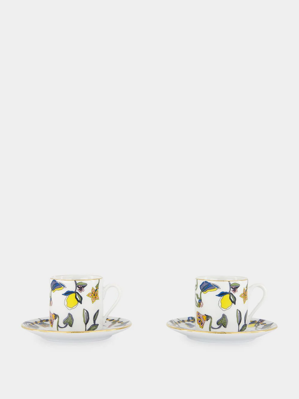 Borboni White Impero Espresso Cup Set of 2