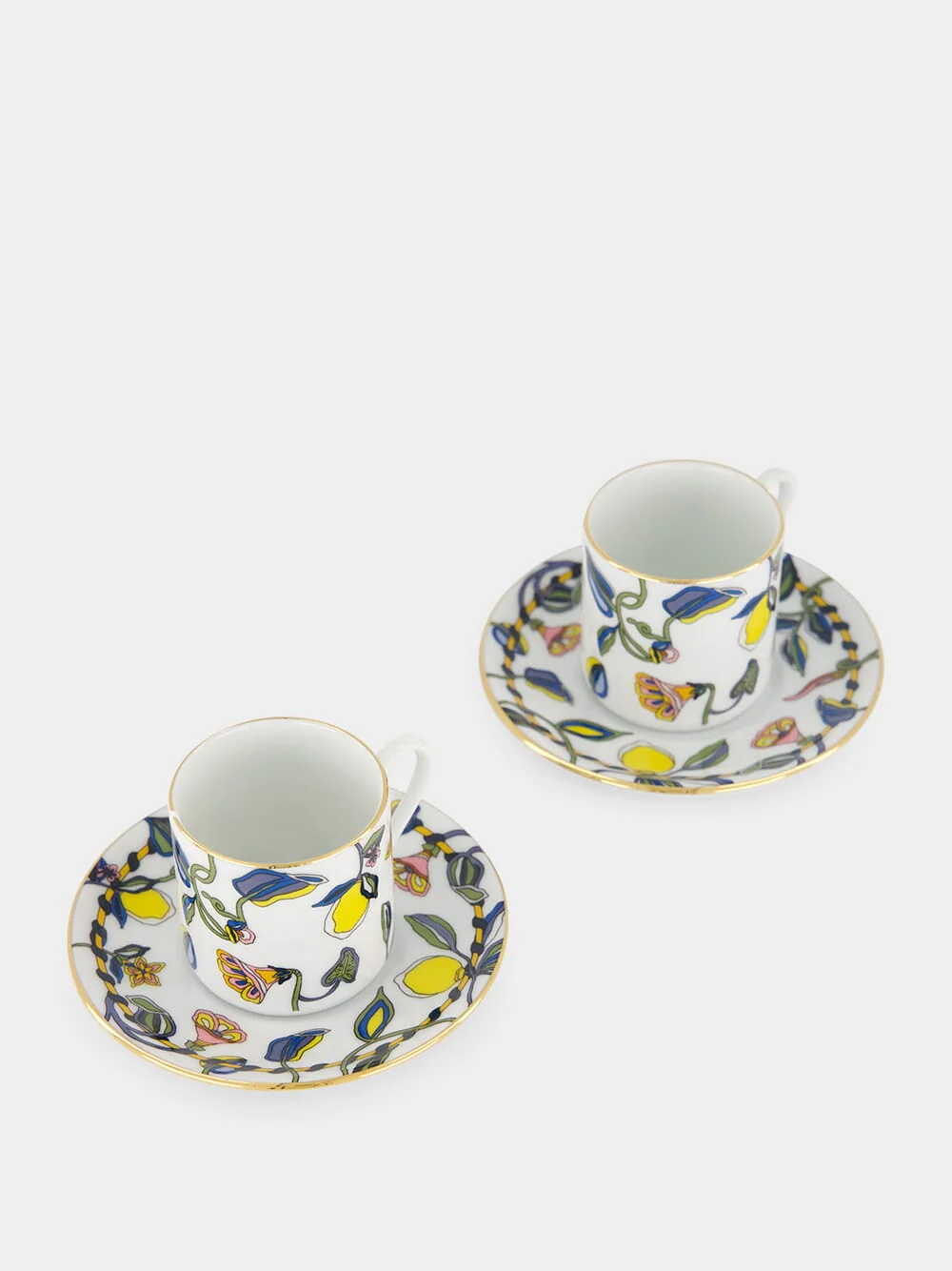 Borboni White Impero Espresso Cup Set of 2 - Image 2