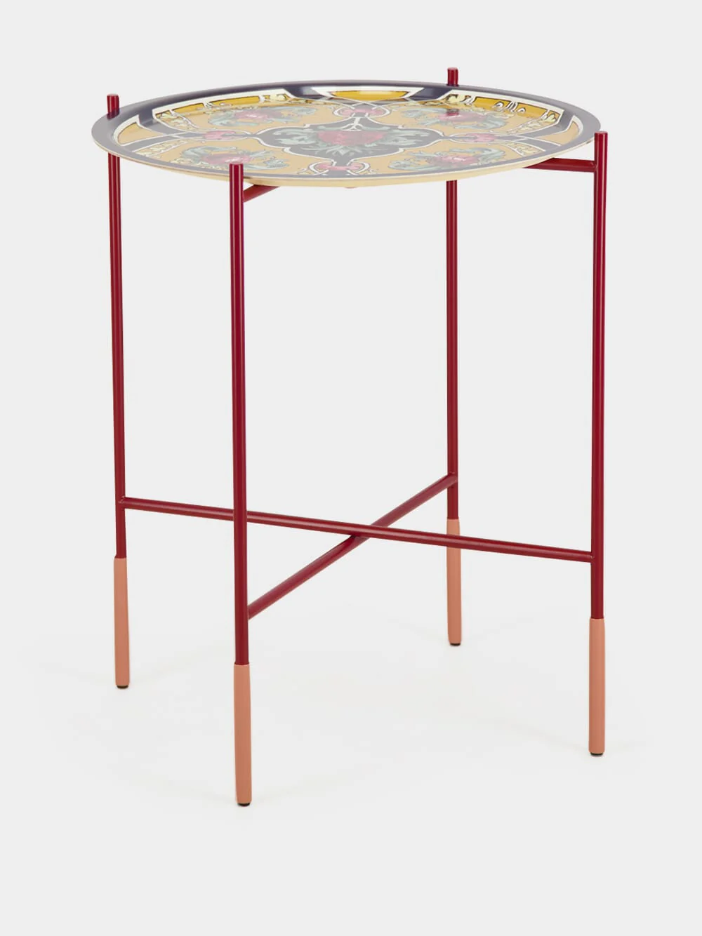 Bordeaux Metal Foldable Tray Stand