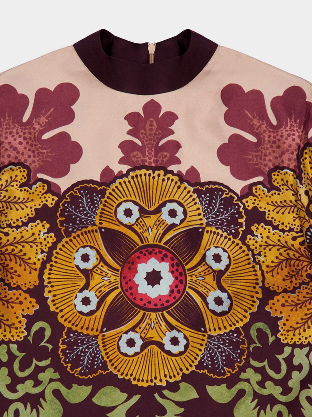 Bounty Placée Long Sleeve High-Neck Top in Silk - Image 3