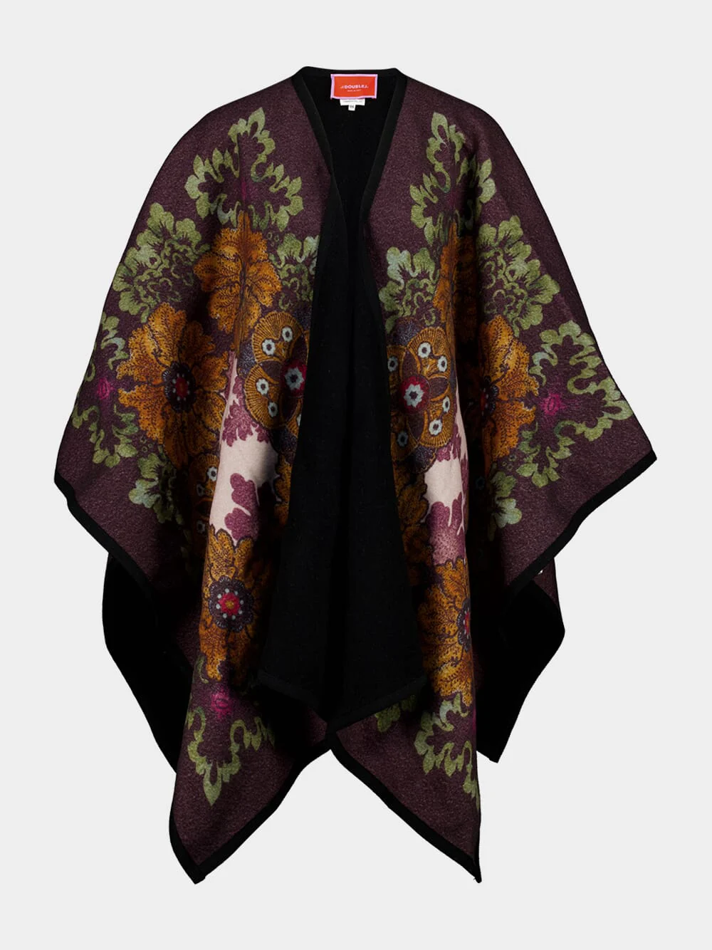 Bounty Placée Poncho in Virgin Baize Wool