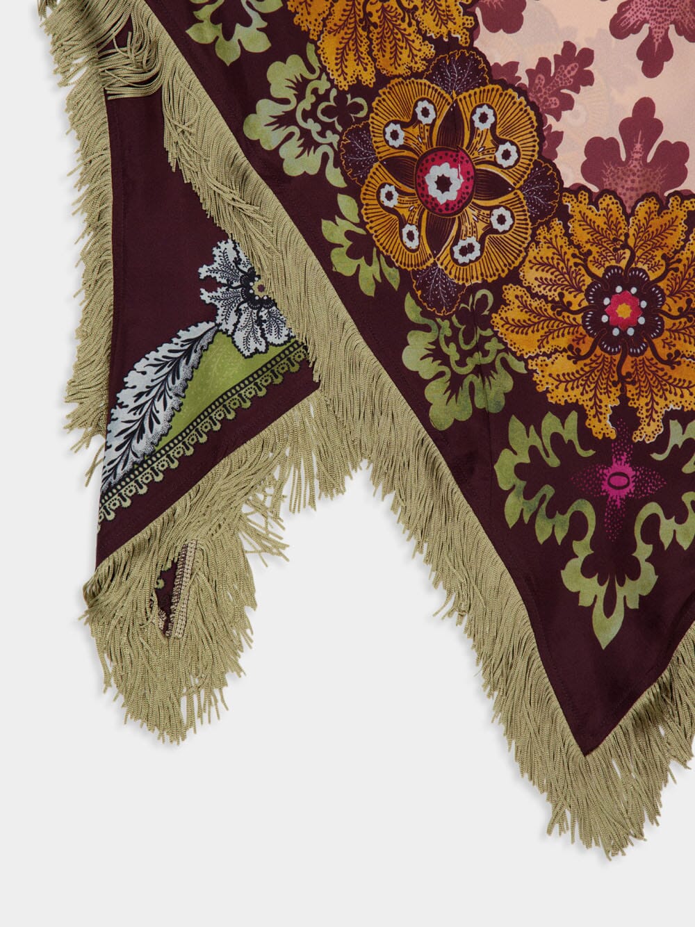 Bounty Placée Scarf Top in Burgundy Silk Voile - Image 6