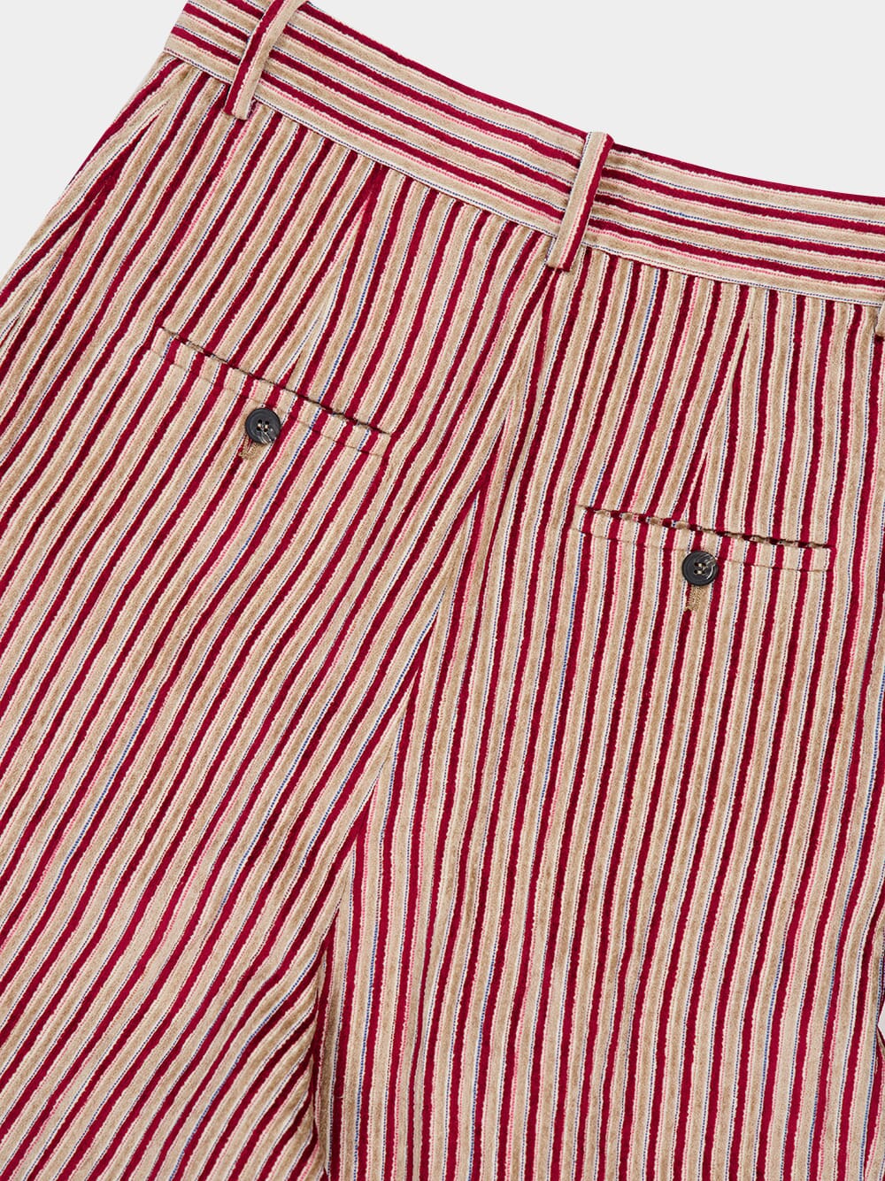 Brooklyn Color Block Linen Corduroy Trousers - Image 6