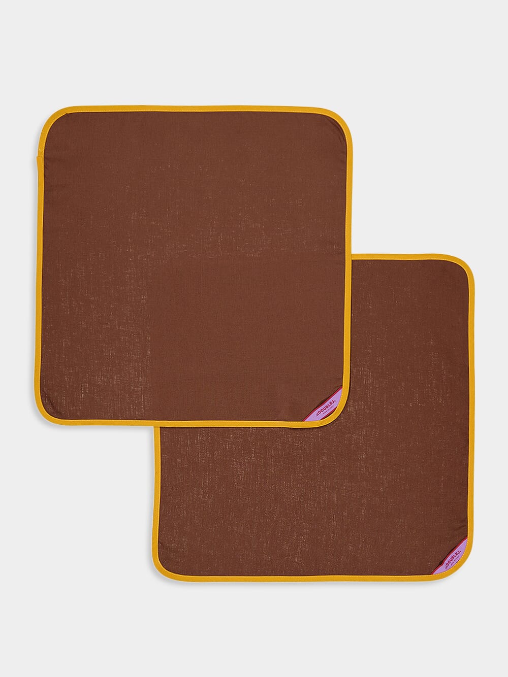 Set Of 2 Large Brown Napkins