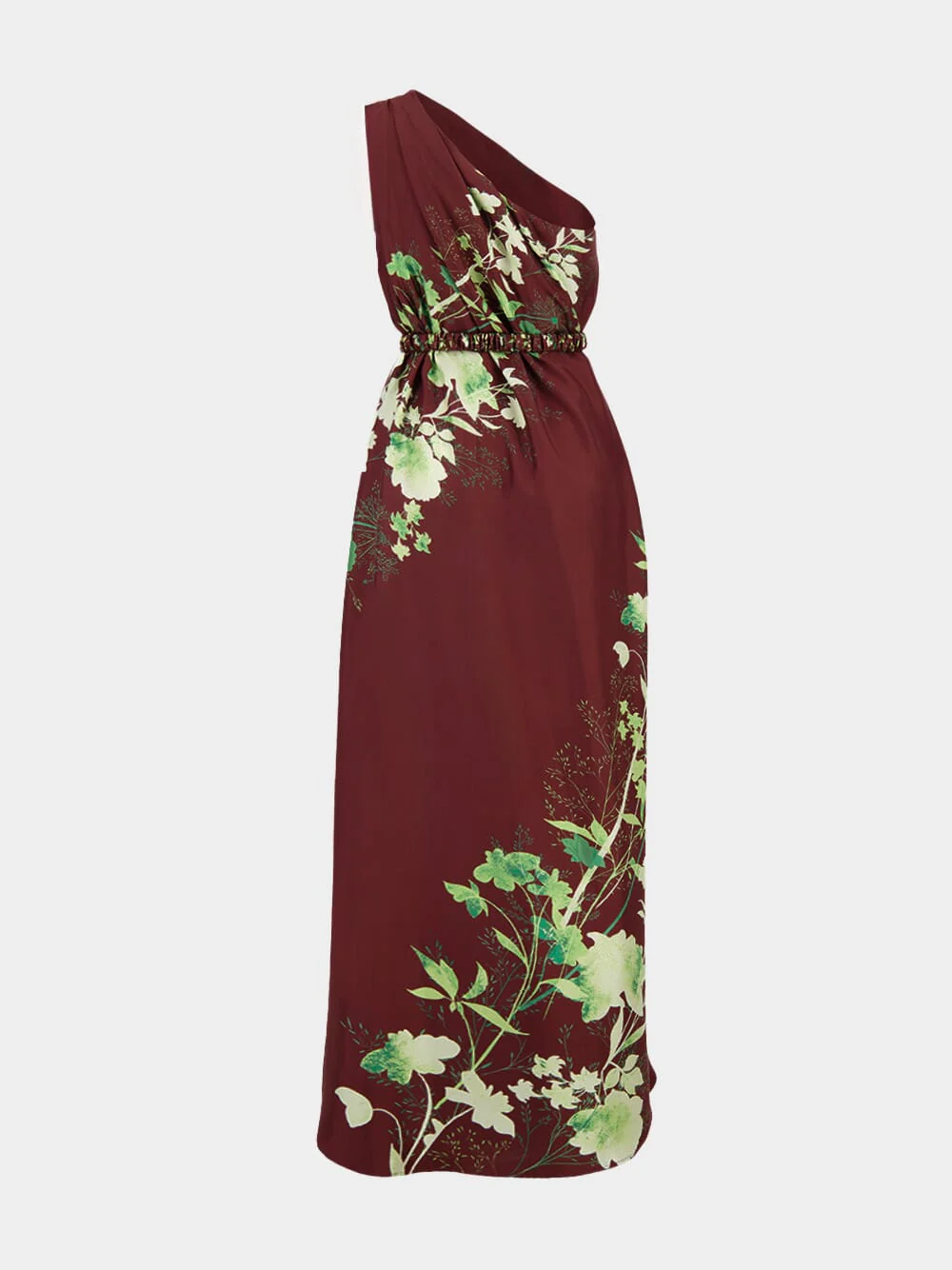 Burgundy Woodland Placée Silk Roy Dress - Image 4