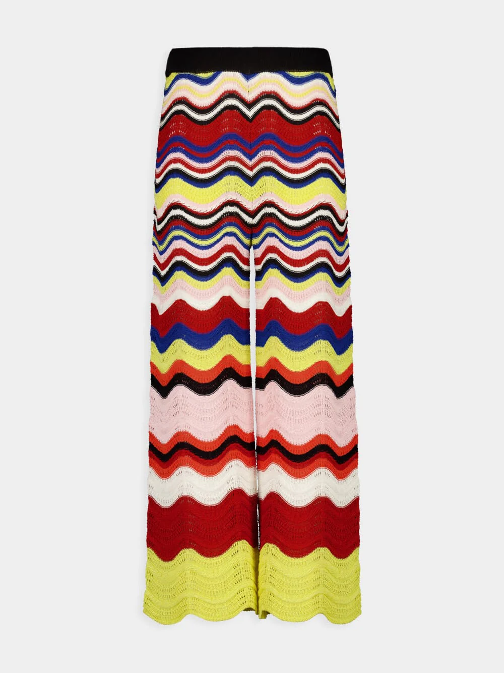 Chevron Cotton Culotte Trousers