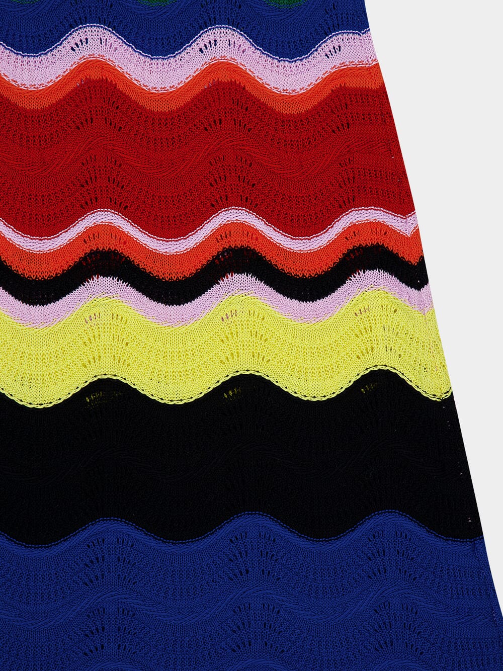 Chevron Cotton Midi Dress - Image 6