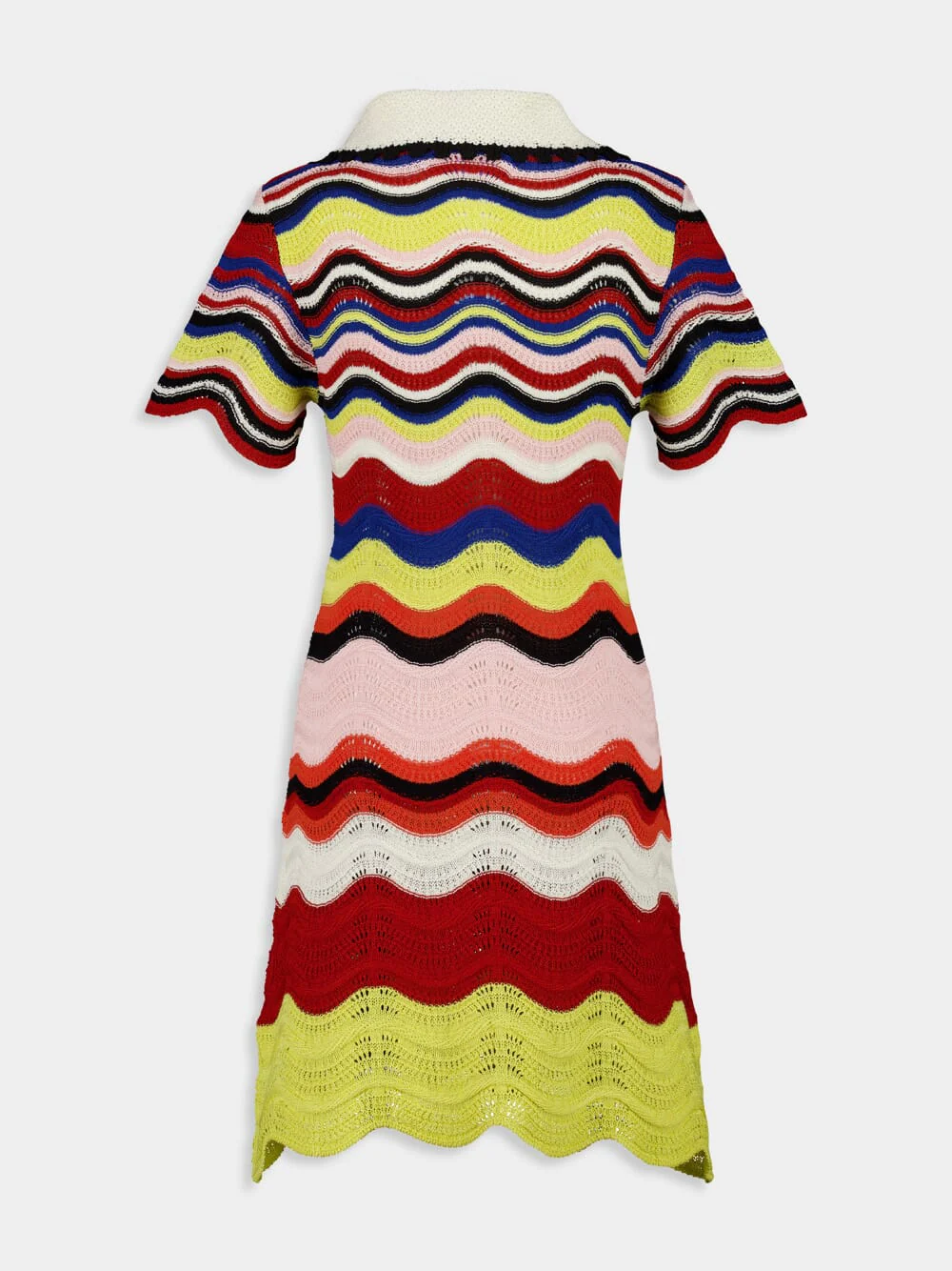 Chevron Cotton Mini Dress - Image 2