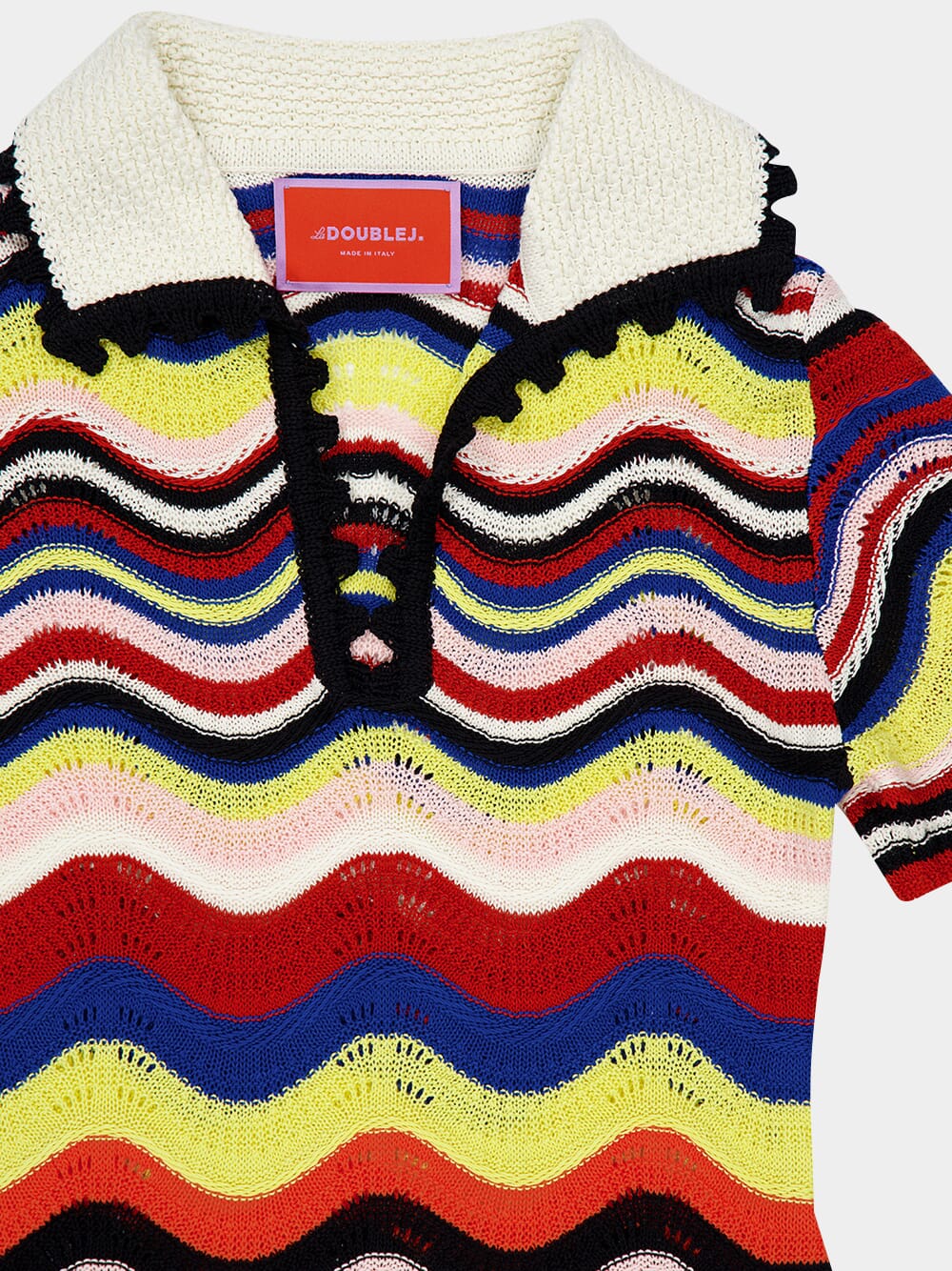 Chevron Cotton Mini Dress - Image 3
