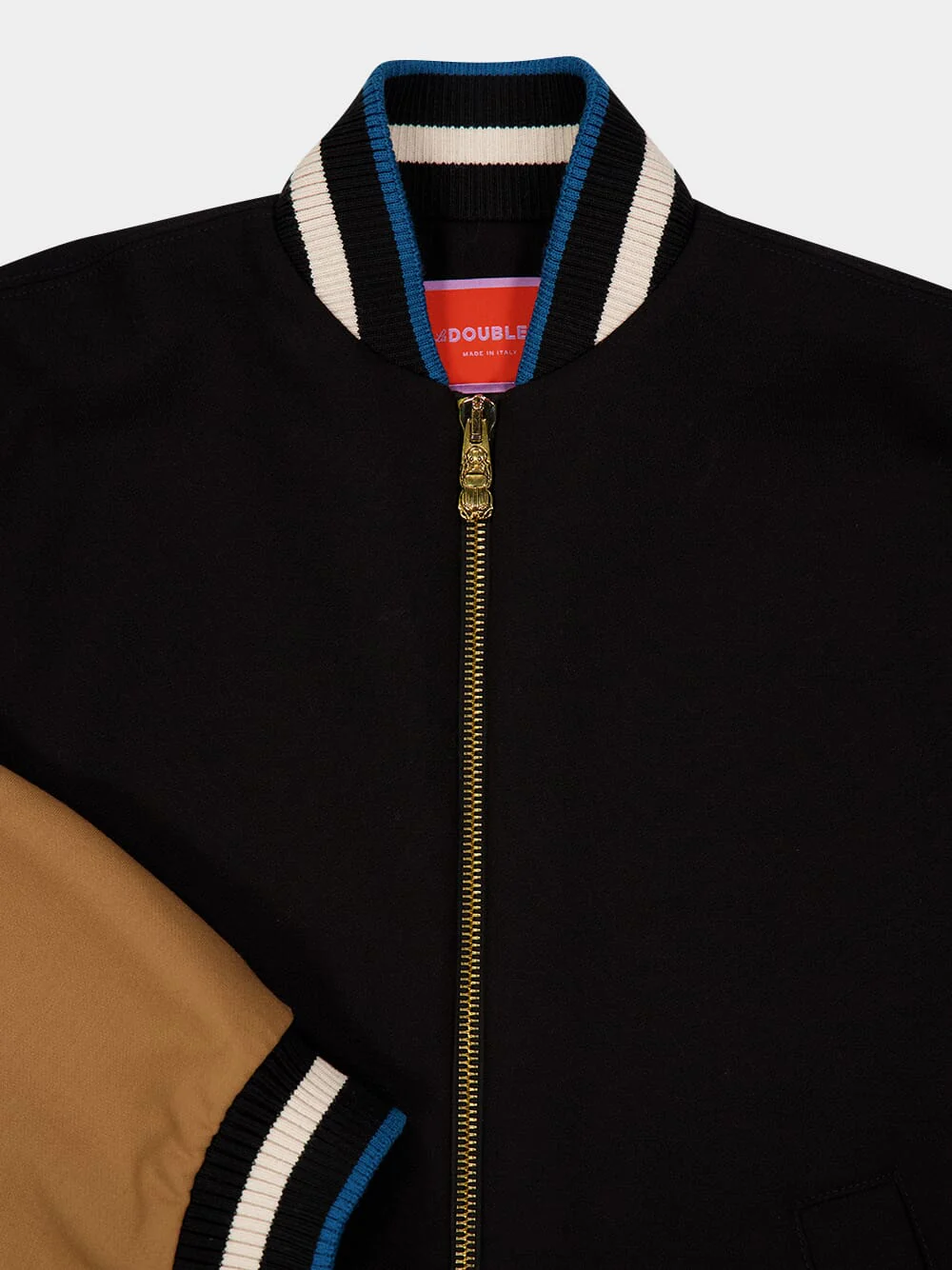 Black Wool Brooklyn Bomber Jacket - Image 5