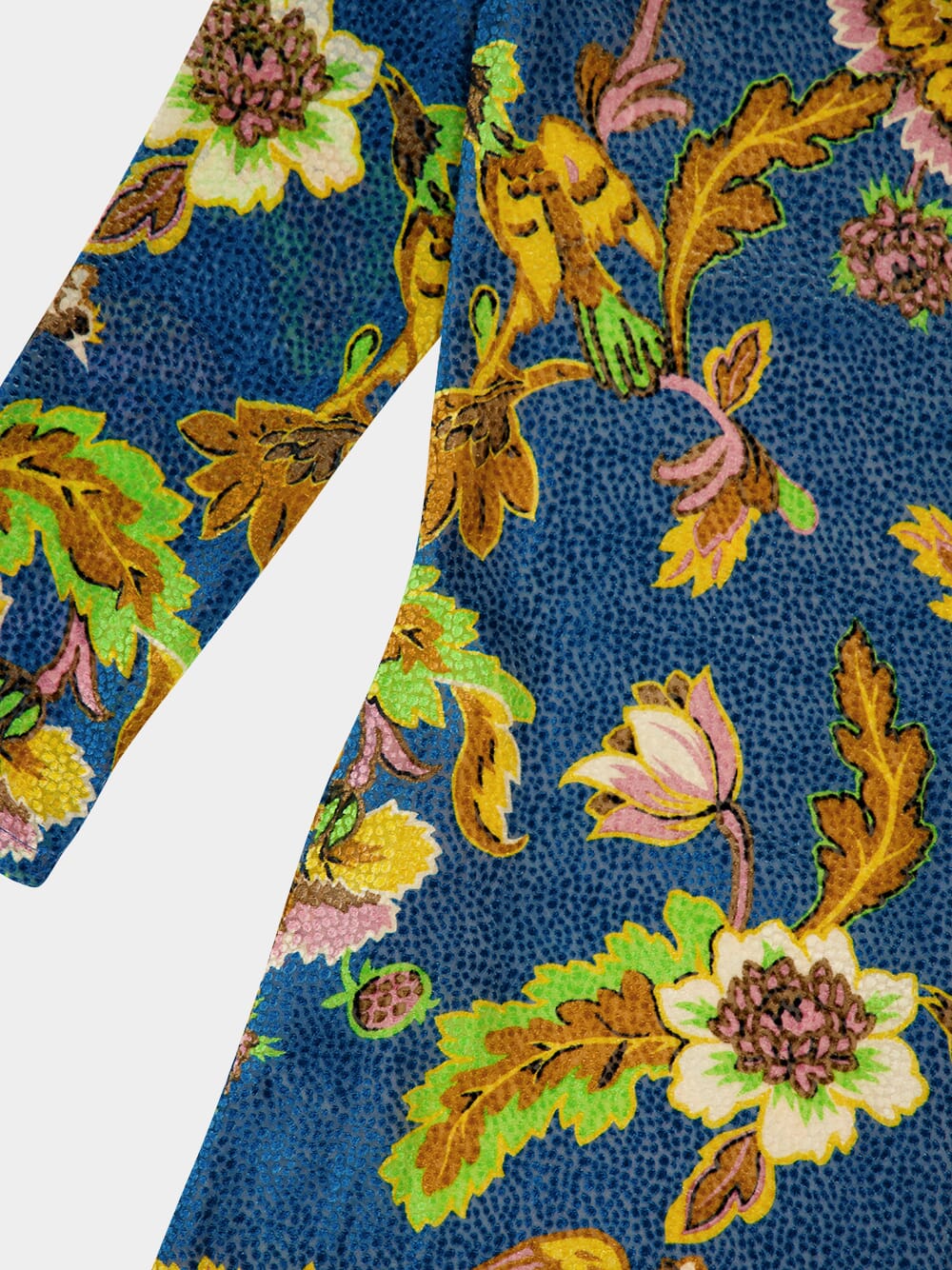 Blue Floral Swing Maxi Dress - Image 4