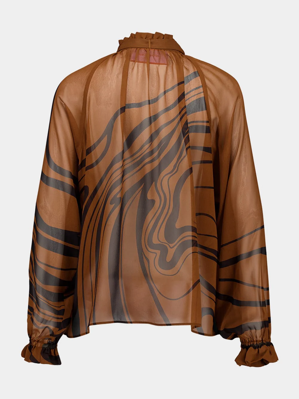 Brown Cerere Blouse Big Blooms - Image 3
