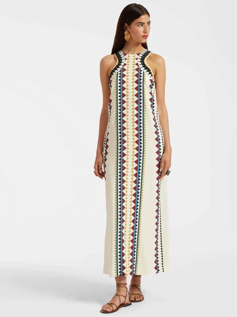 Doric Placée Satin Racer Dress - Image 2