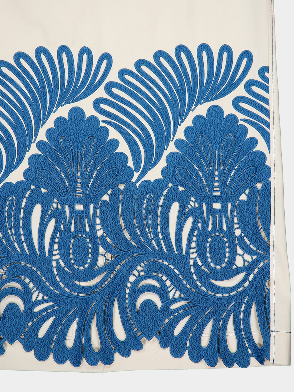 Embroidered Cotton Pencil Skirt - Image 3