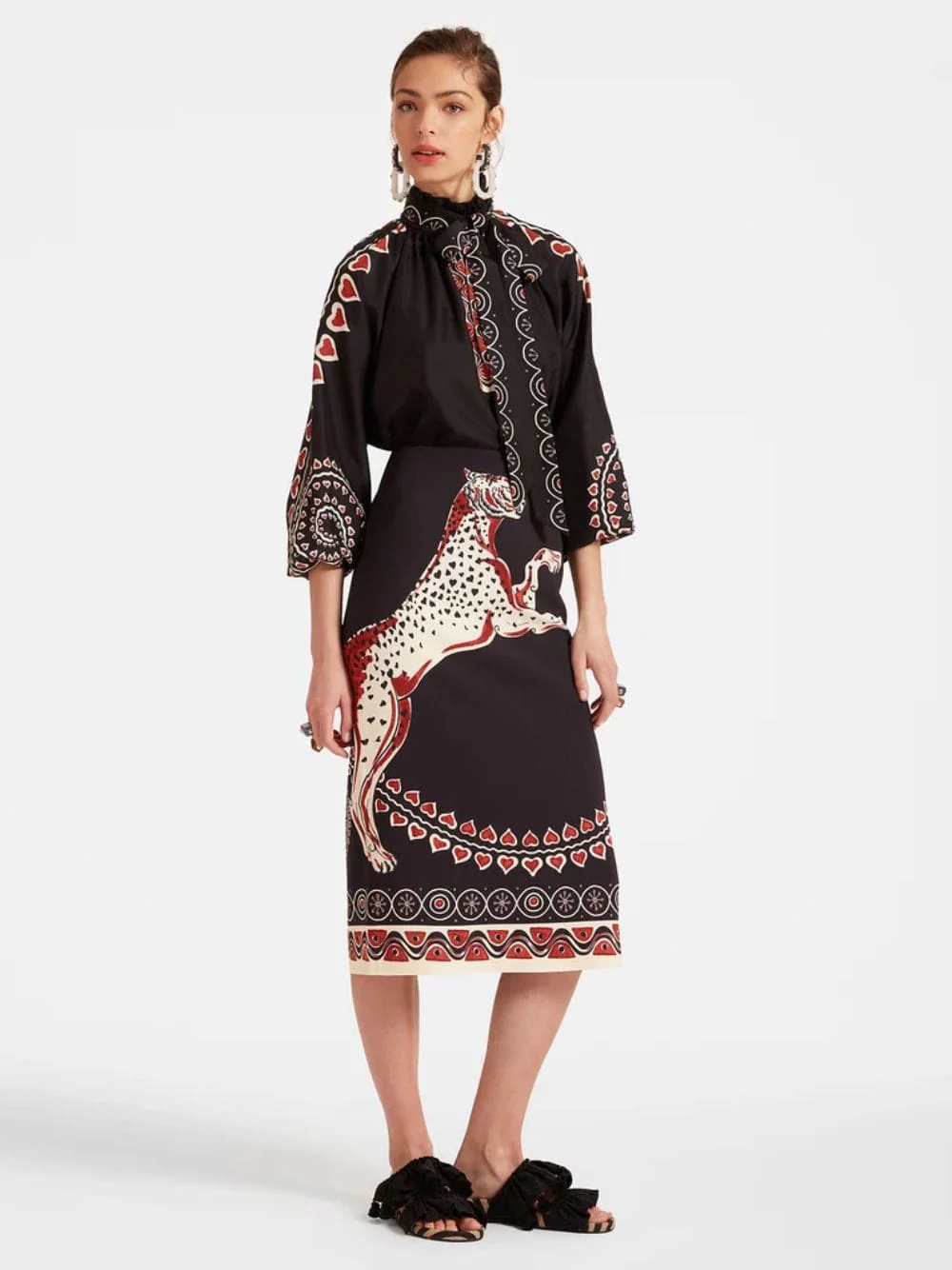 Gattopardo Placée Black Pencil Skirt - Image 2