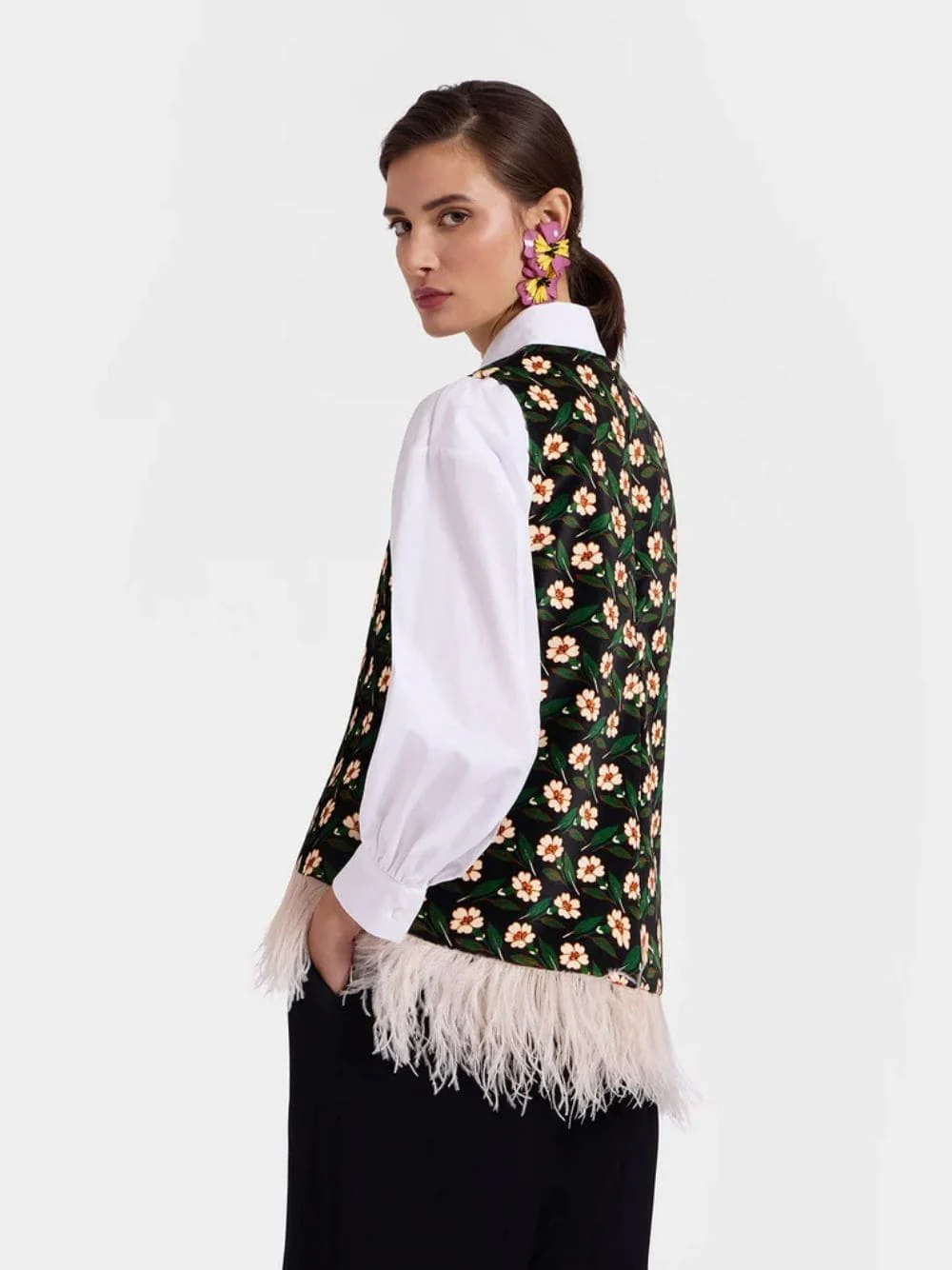 La Scala Top Mayfair Black Floral - Image 4
