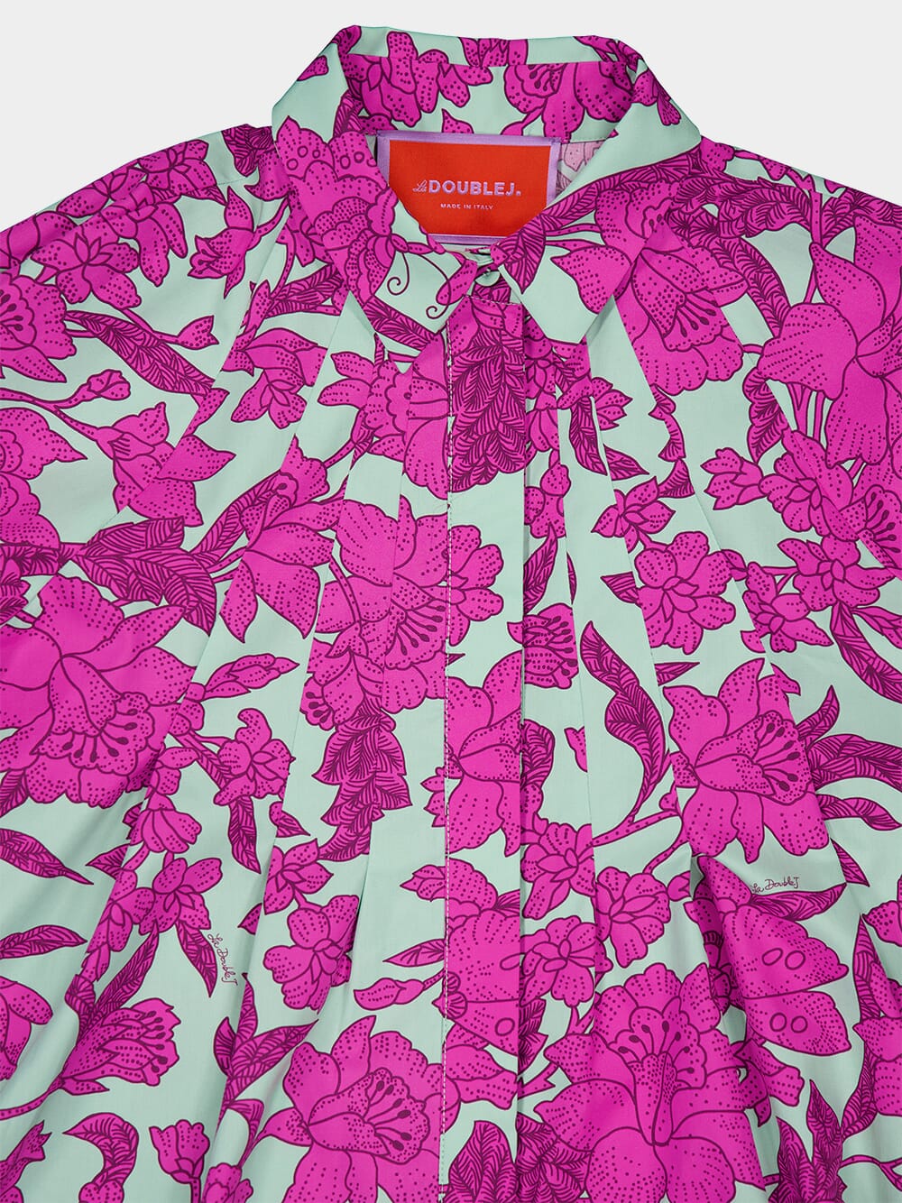Lilium Purple A-line Poplin Dress - Image 5