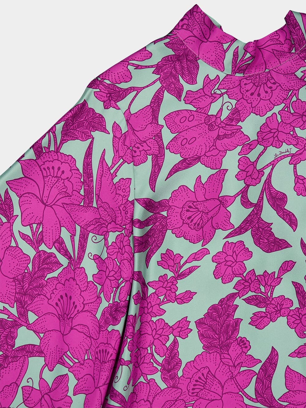 Lilium Purple Waterfall Midi Dress - Image 5