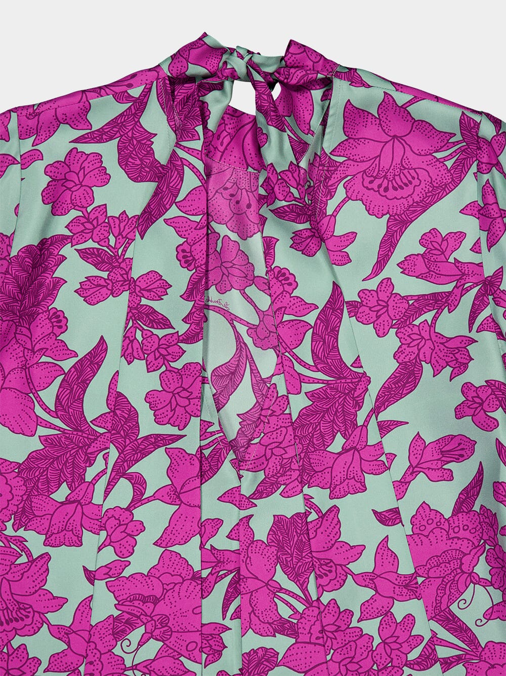 Lilium Purple Waterfall Midi Dress - Image 6