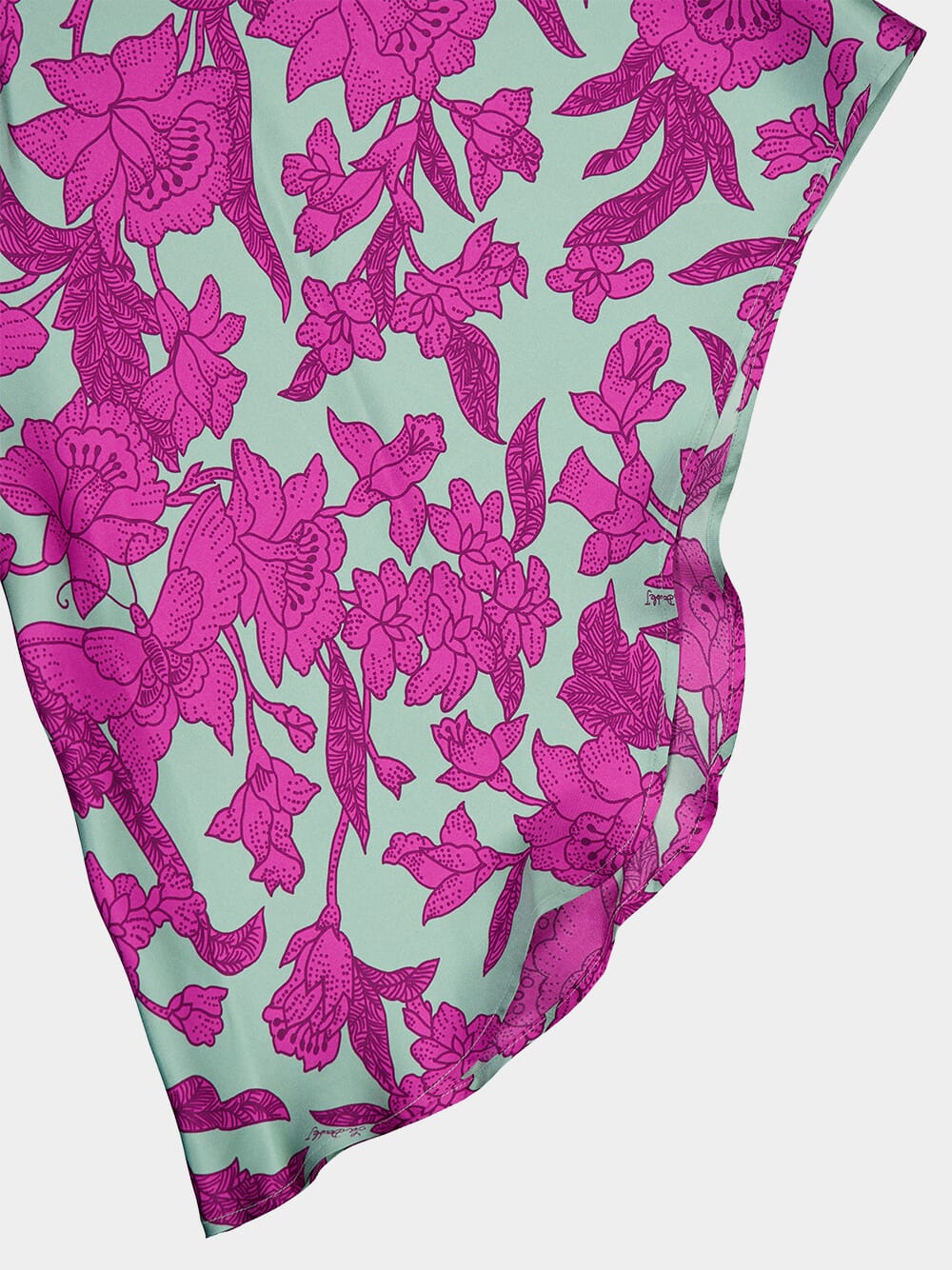 Lilium Purple Waterfall Midi Dress - Image 7