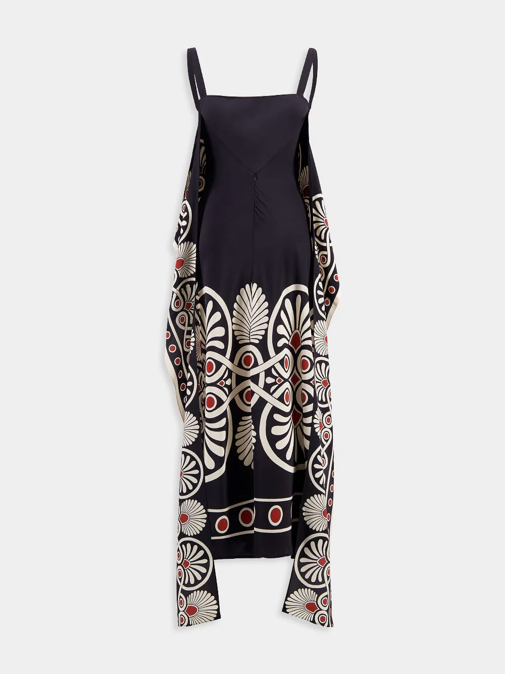 Medallion Placée Black Slip-Around Dress - Image 3