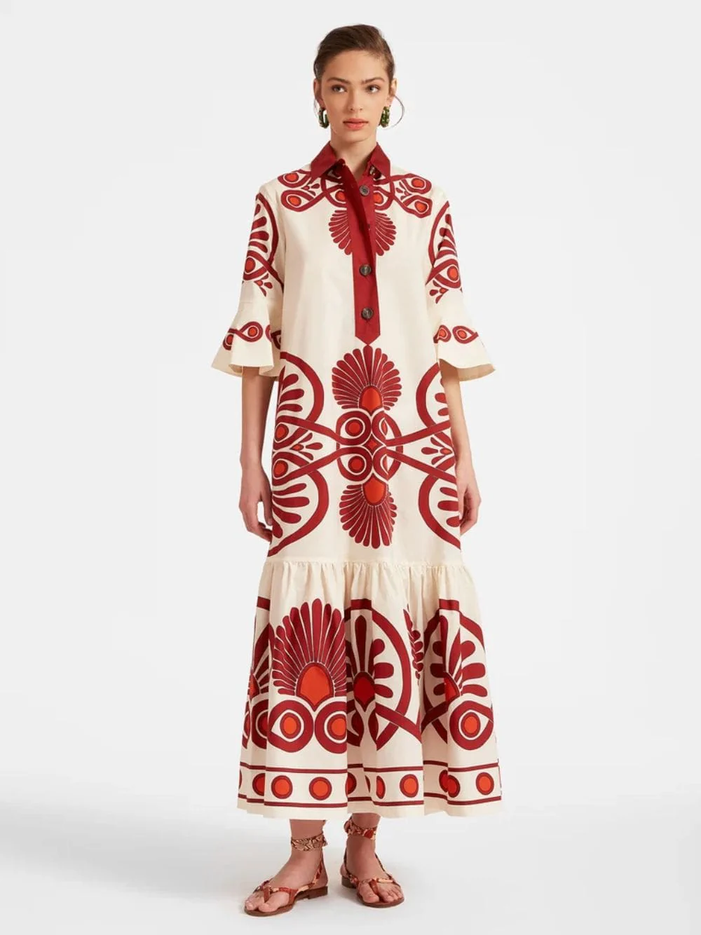 Medallion Placée Cream Artemis Dress