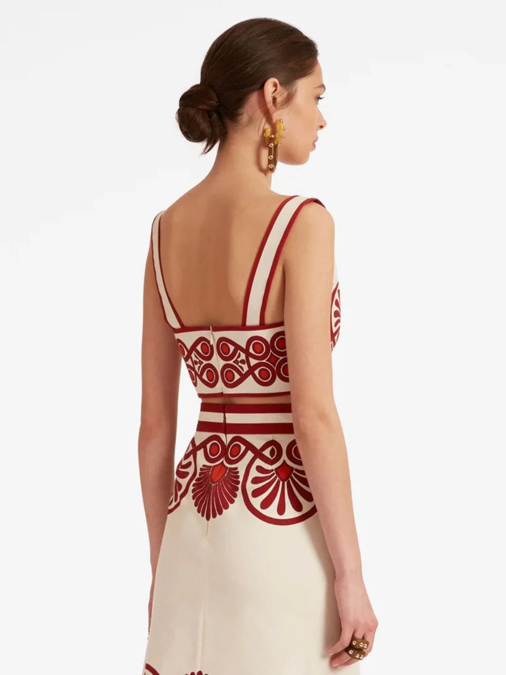 Medallion Placée Cream Baia Crop Top - Image 4