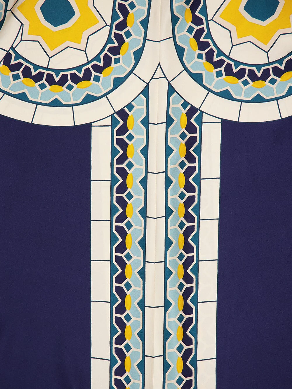Mudejar Blue Silk Maxi Dress - Image 6